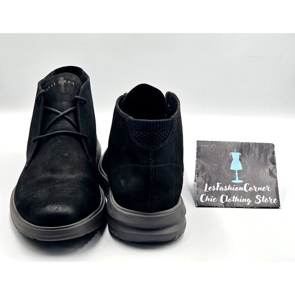 Cole Haan Men's Black Suede Lightweight Original Grand Chukka Boots Size 13 2955 - Picture 9 of 16